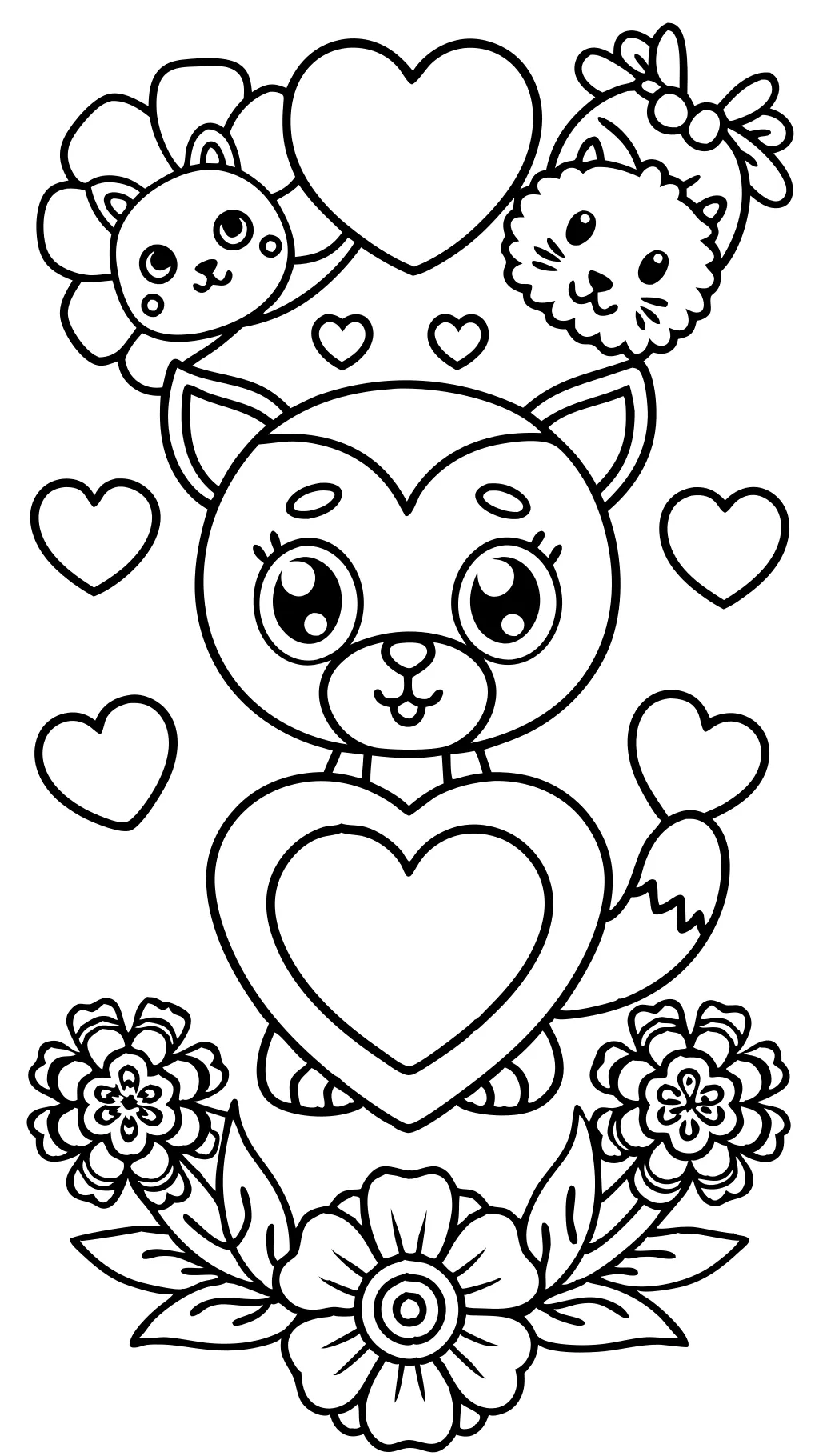 coloriages de valentines imprimables